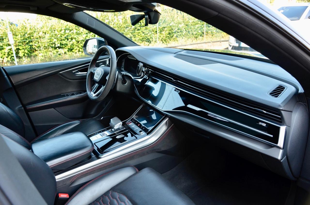 AUDI RS Q8 4.0 MHEV QUATTRO 600cv TIPTRONIC, SERVICE UFF AUDI, TETTO, MATRIX, HI-FI BANG&OLUFSEN, GANCIO TRAINO, EURO 6D, PERMUTE
