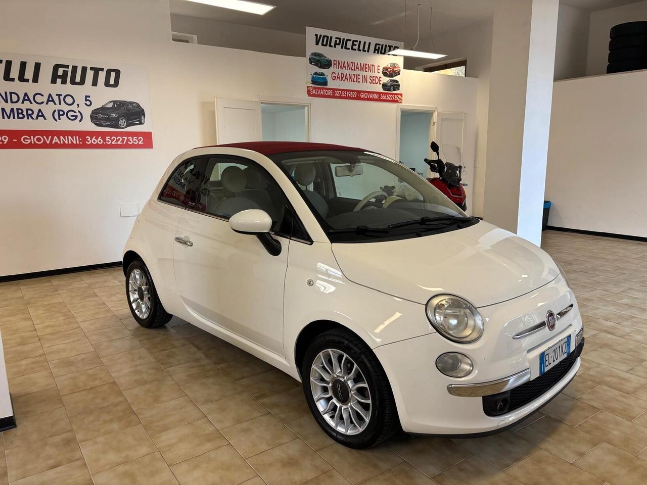 FIAT 500 ANNO 2012 BZ 1.2 CABRIO ADATTA NEOPATENTATI KM 114 MILA