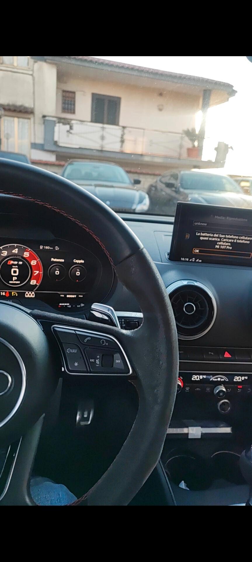 Audi A3 RS 3 SPB 400cvv 2.5 pochissimi km collezione