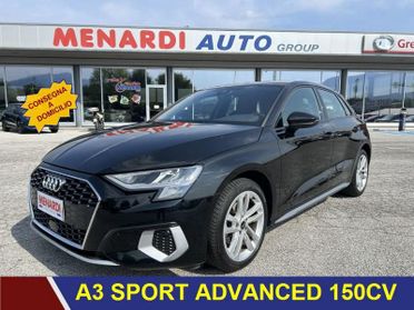 Audi A3 SPB 35 TFSI 150CV Sport Advanced PARI AL NUOVO