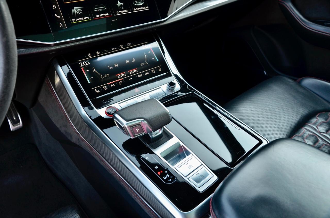 AUDI RS Q8 4.0 MHEV QUATTRO 600cv TIPTRONIC, SERVICE UFF AUDI, TETTO, MATRIX, HI-FI BANG&OLUFSEN, GANCIO TRAINO, EURO 6D, PERMUTE