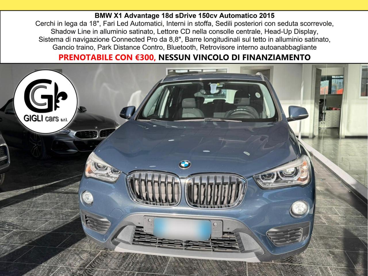 BMW X1 Advantage 18d sDrive C.18" Gancio Traino