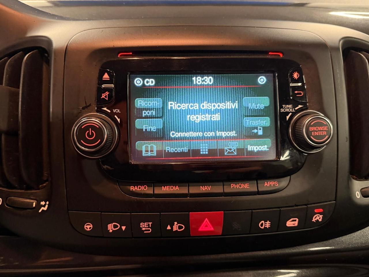 FIAT 500L LOUNGE 1.3 MJT 95CV NAVI CRUISE GANCIO TRAINO ANNO 2016