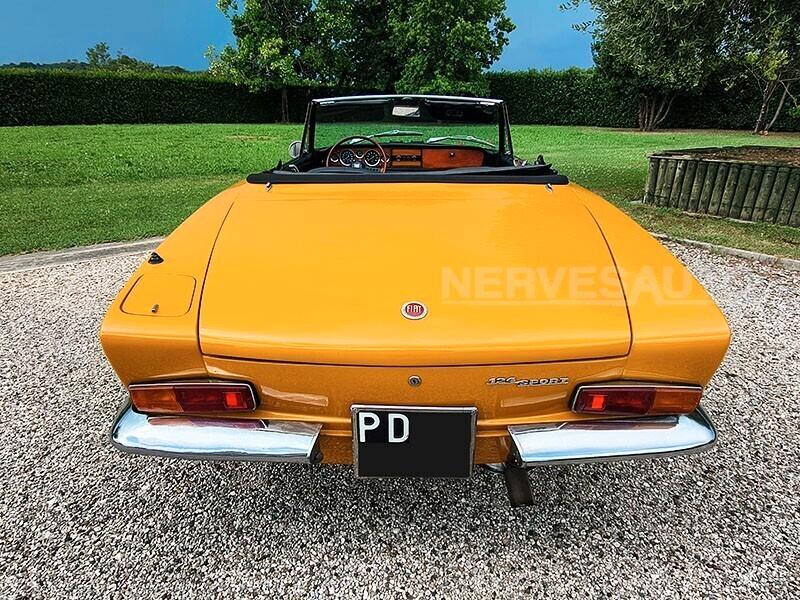 Fiat 124 Spider 1400 1968 CRS ASI – GIALLO POSITANO TARGHE NERE
