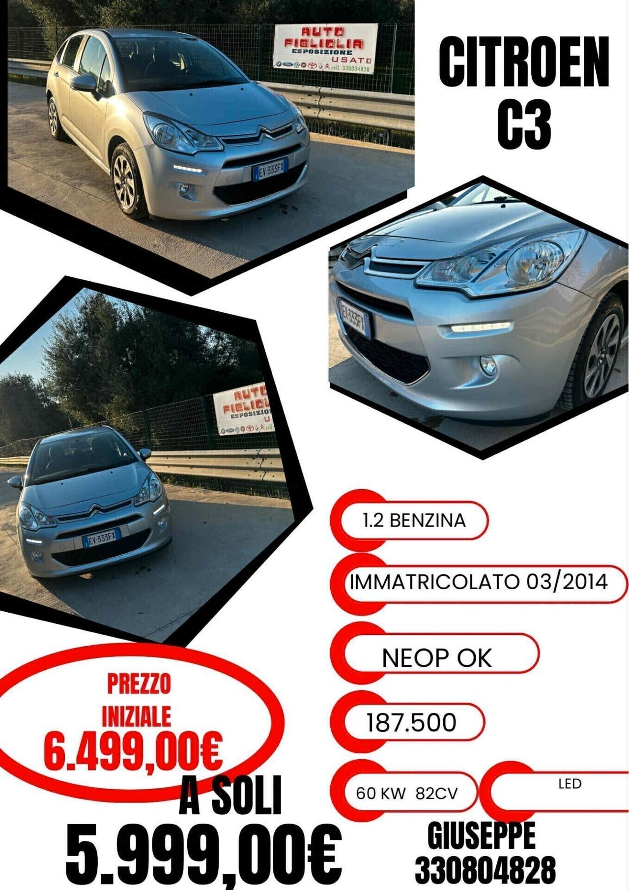 Citroen C3 1.2 HDI BENZINA 187.000km 2014