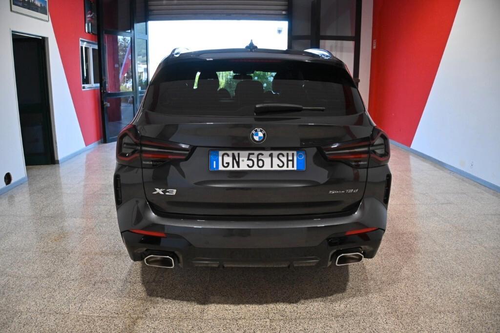 BMW X3 18D 150CV STEPTRONIC 48V S-DRIVE M-SPORT ( FARI LED ADATTIVI - BMW DIGITAL COCKPIT - CLIMA TRIZONA - NAVI - MIRROR - PARK ASSISTANT - TELECAMERA POST. - CERCHI 19 )