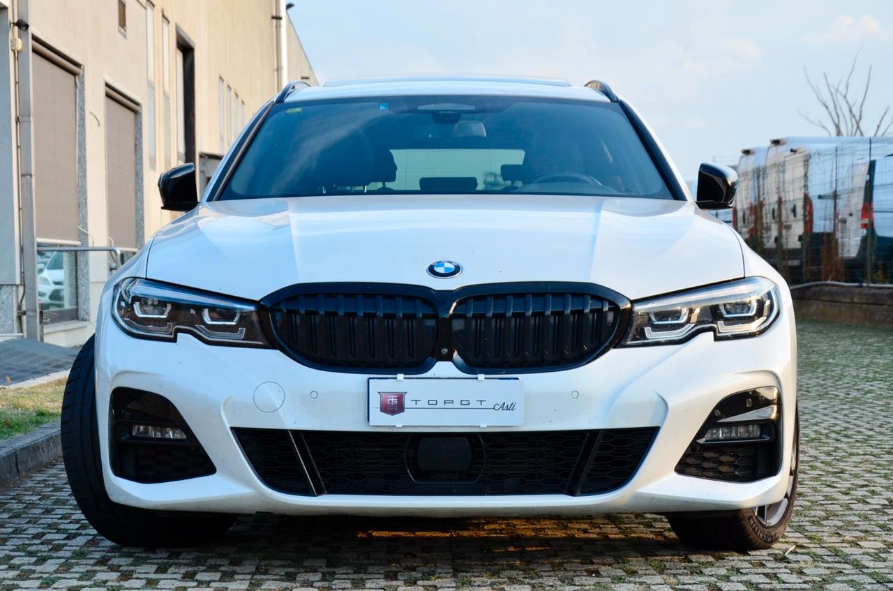 BMW 330d TOURING XDRIVE MSPORT 265cv AUTO, UFF ITALIANA, SERVICE BMW, EURO 6D, TETTO, HARMAN & KARDON, MBRAKES, 19″, RETRO 360°, PERMUTE
