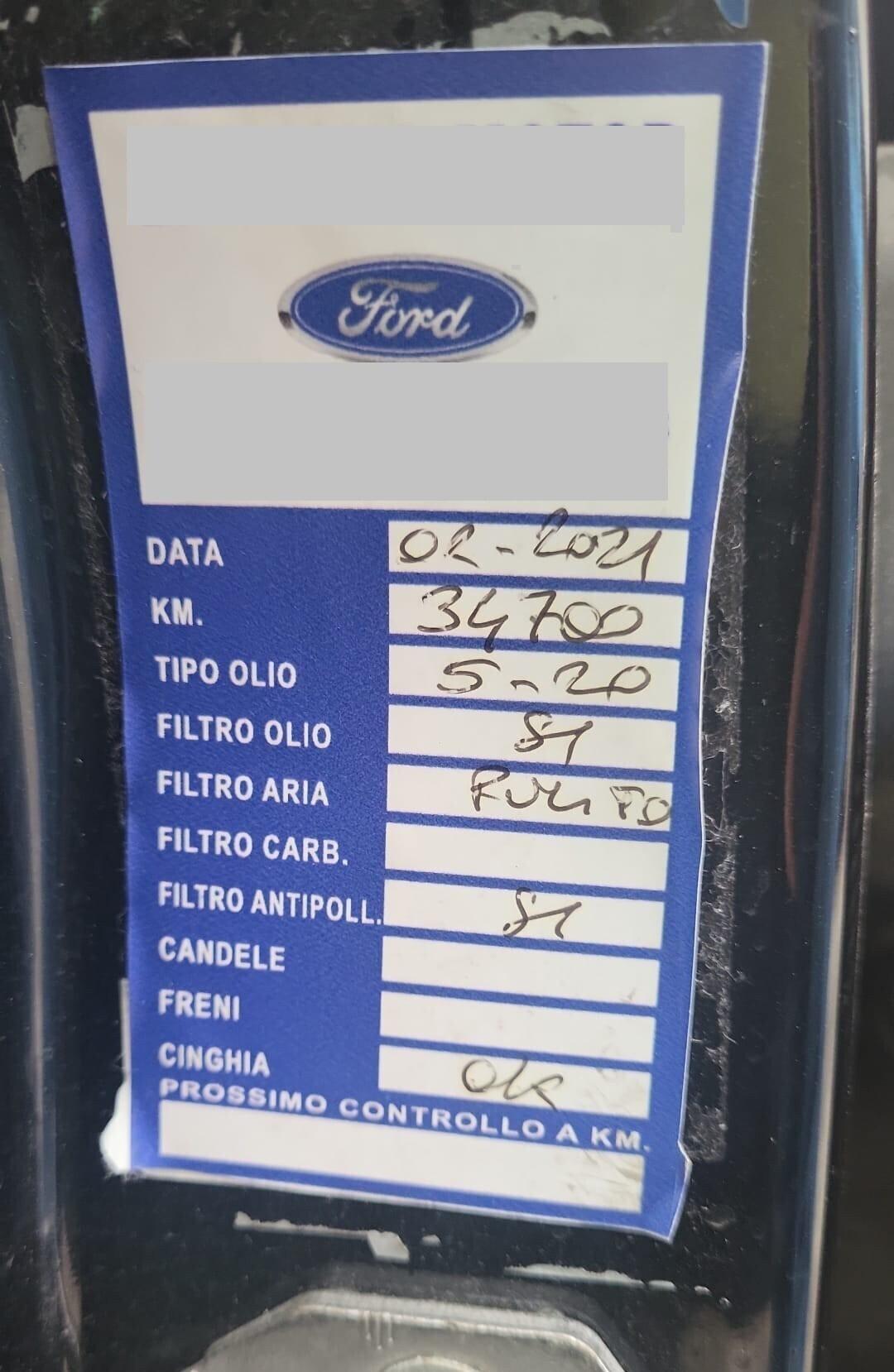 FORD Fiesta 1,2-CINTA DISTR NUOVA-EURO 6B-UNICA PR