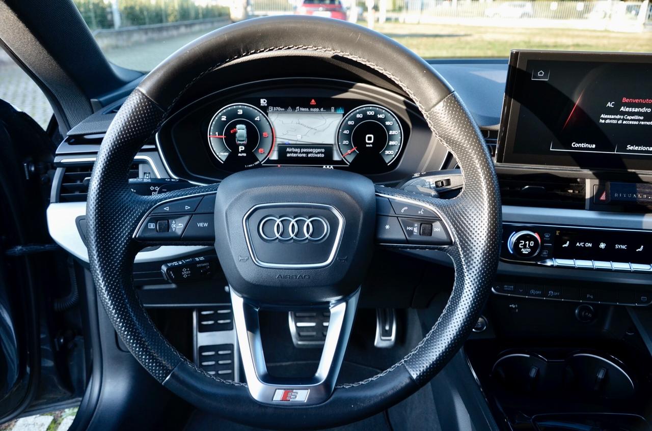 AUDI A5 SPB 40 2.0 TDI MHEV S-LINE INT+EXT QUATTRO 204cv S-TRONIC, UNICOPROPRIETARIO, SERVICE CON FATTURE, ECCELLENTI CONDIZIONI, MATRIX, RETROCAMERA, 20", PERMUTE