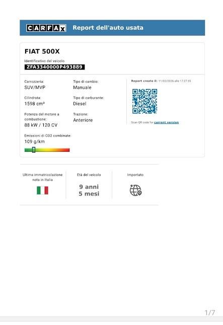 Fiat 500X 1.6 MultiJet 120 CV Pop Star