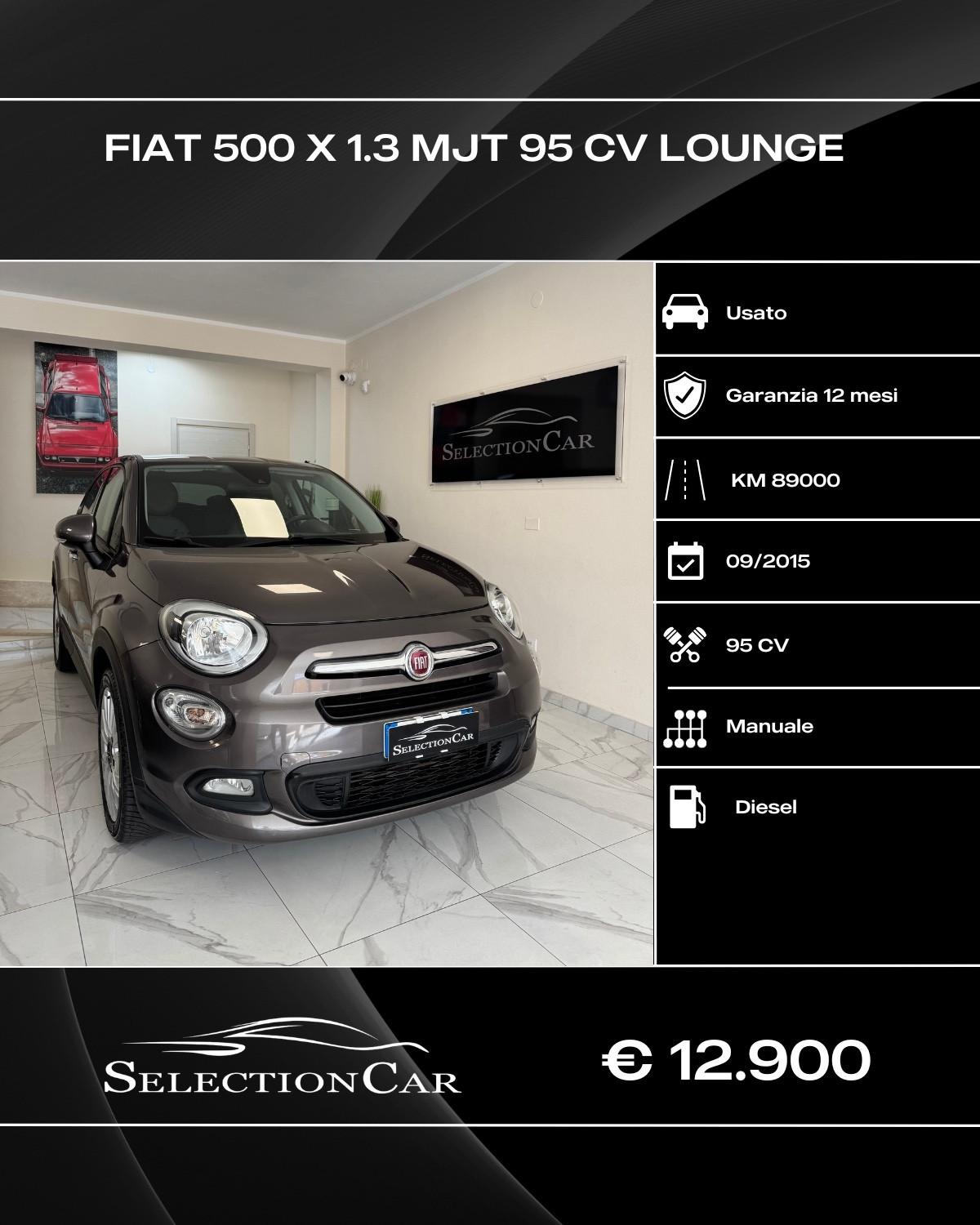 Fiat 500X 1.3 MultiJet 95 CV Lounge