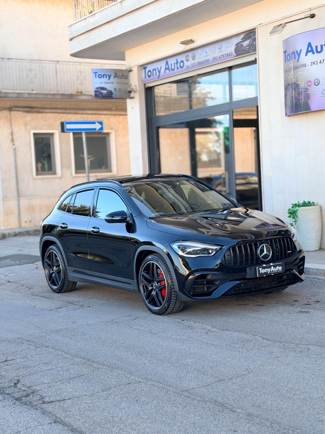 Mercedes-benz GLA 45 AMG S 4matic TURBO con TETTO APRIBILE,AMG PERFOMANCE,LUCI SOFFUSE,INTERNI IN PELLE AMG,VOLANTE AM