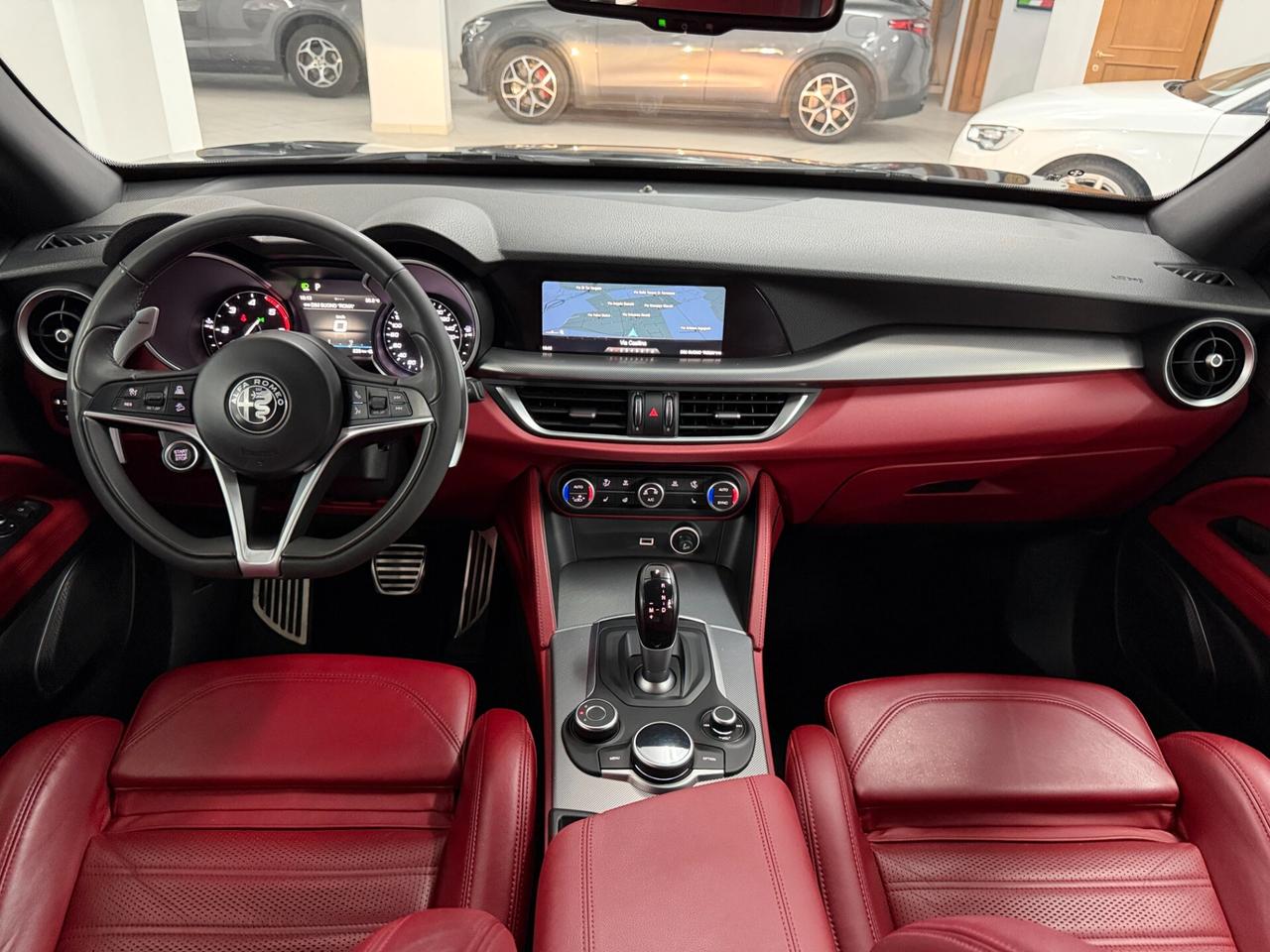 Alfa Romeo Stelvio 2.2 TD 210 CV B-TECH SEDILI VELOCE SPORTIVI AT8 Q4 RETROCAMERA PINZE ROSSO PADDLE UNICO PROPRIETARIO