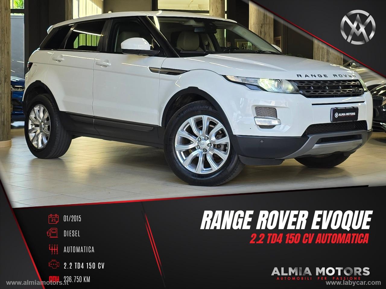 LAND ROVER RR Evoque 2.2 TD4 5p UnionJack Ed.PureT.