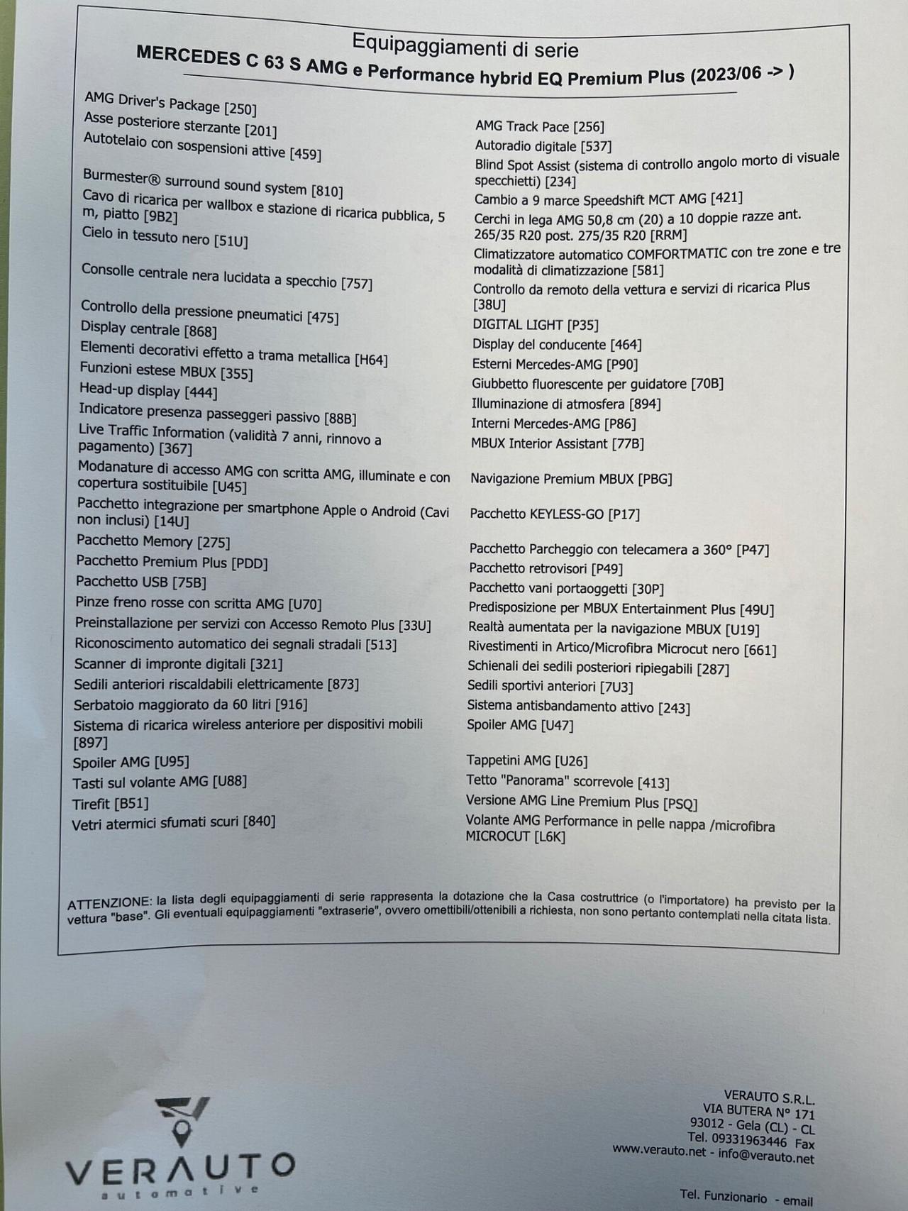 Mercedes-Benz C 63 AMG Premium Plus possibilità noleggio no scoring