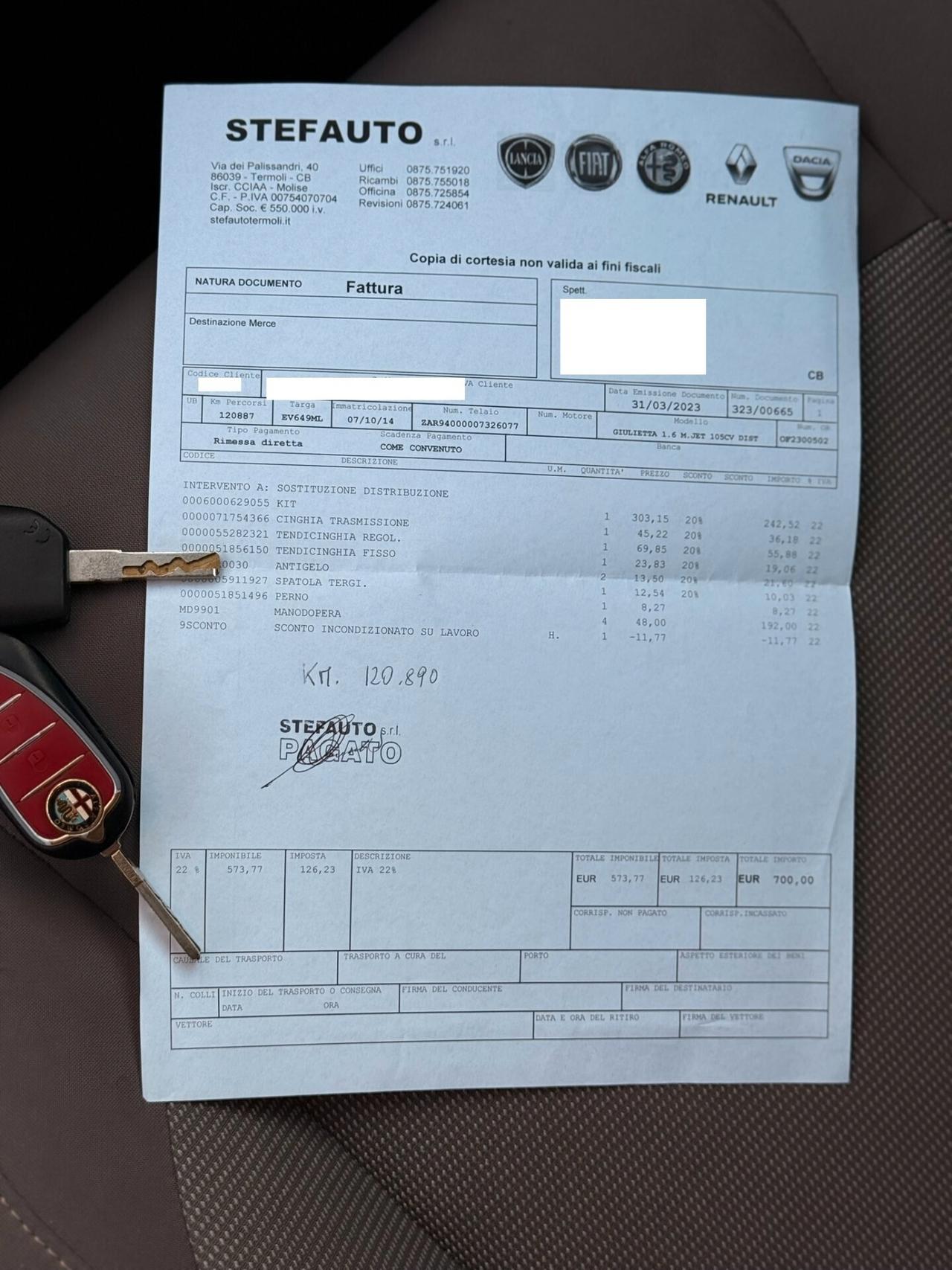 Alfa Romeo Giulietta 1.6 GARANZIA 12 MESI