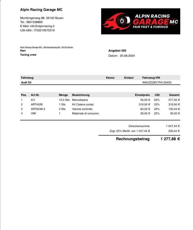 Audi A3 S3 2.0 TFSI quattro S tronic