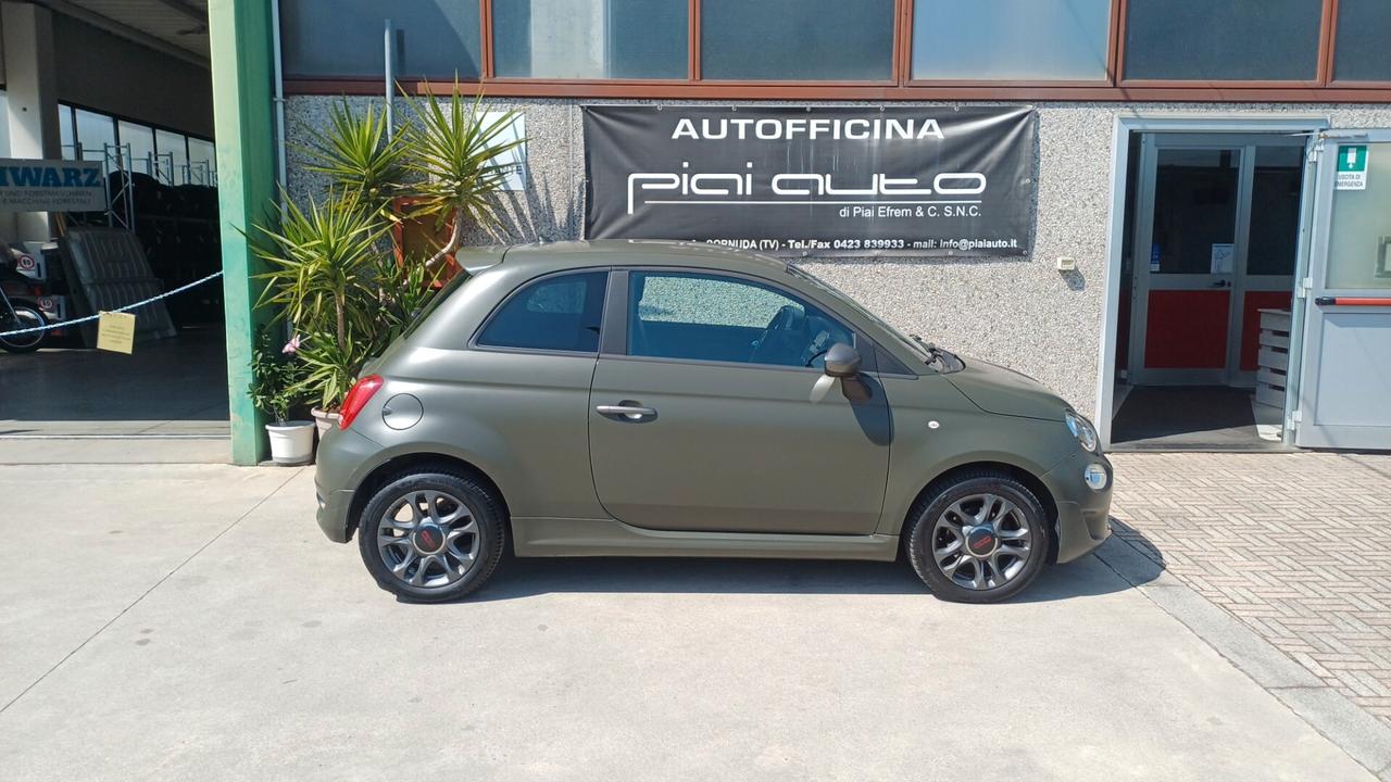 Fiat 500 1.2 S VERDE OPACA OK NEOPATENTATI