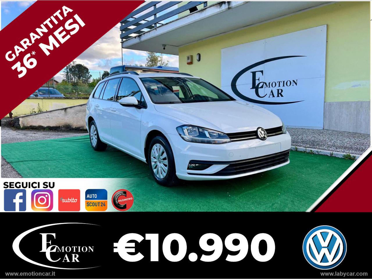 VOLKSWAGEN Golf Variant 1.6 115CV Trendline - 2019