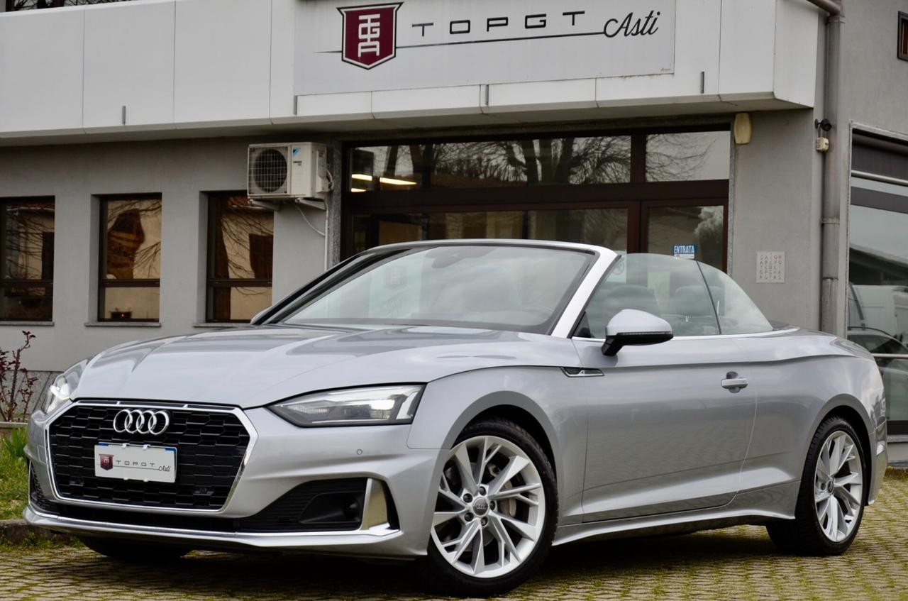 AUDI A5 CABRIO 40 2.0 TDI BUSINESS ADVANCED 190cv S-TRONIC, GARANZIA AUDI, SERVICE AUDI, UFF ITALIANA, RETROCAMERA, FULL LED, PERMUTE