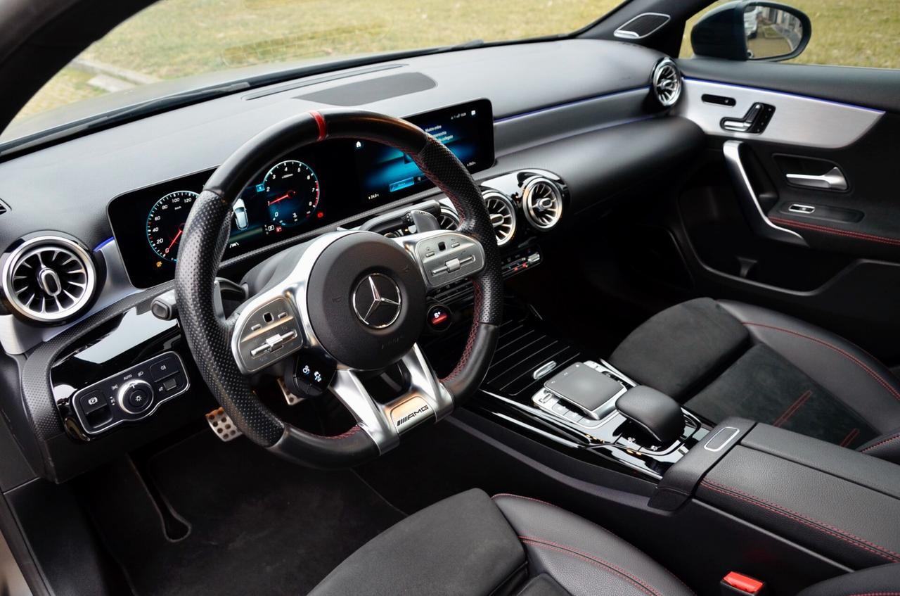 MERCEDES-BENZ A 35 AMG RACE EDITION 4MATIC 306cv AUTO, ECCELLENTI CONDIZIONI, UFF ITALIANA, EURO 6D, TETTO, NIGHT PACK, HI-FI BURMESTER, SCARICO, SOSPENSIONI ADATTIVE, MULTIBEAM, 19", PERMUTE