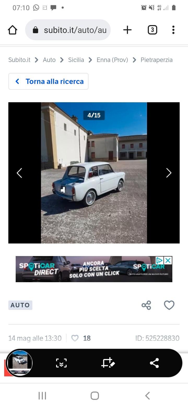 Fiat 500 Autobianchi 500 bianchina