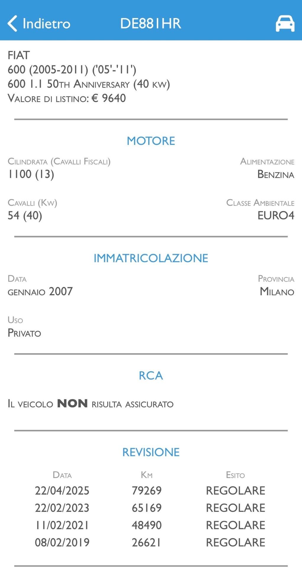 Fiat Seicento 600 1.1 50Th Anniversary