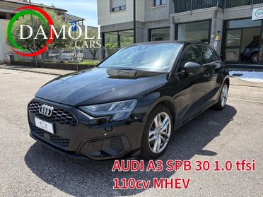 Audi A3 AUDI A3 SPB 30 1.0 tfsi 110 cv MHEV