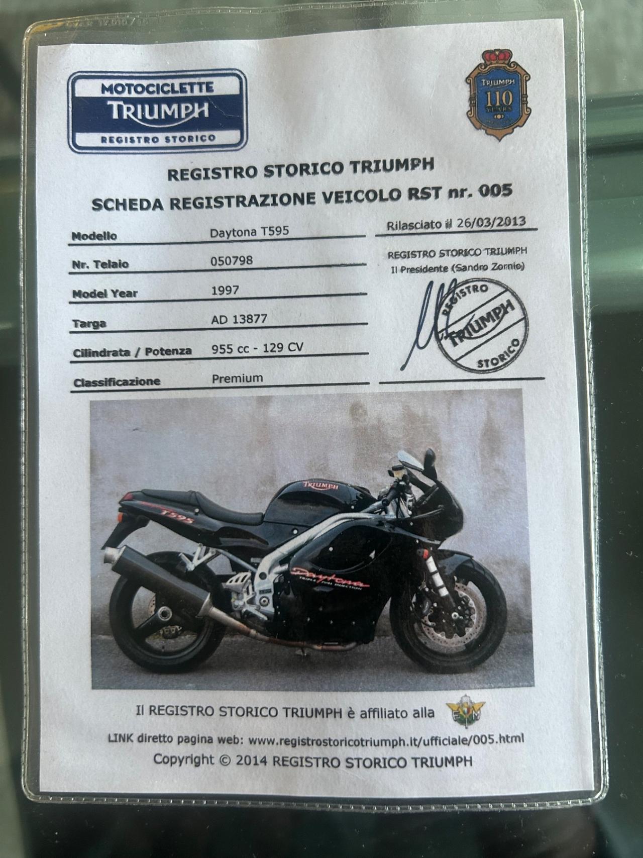 Triumph Daytona T 595