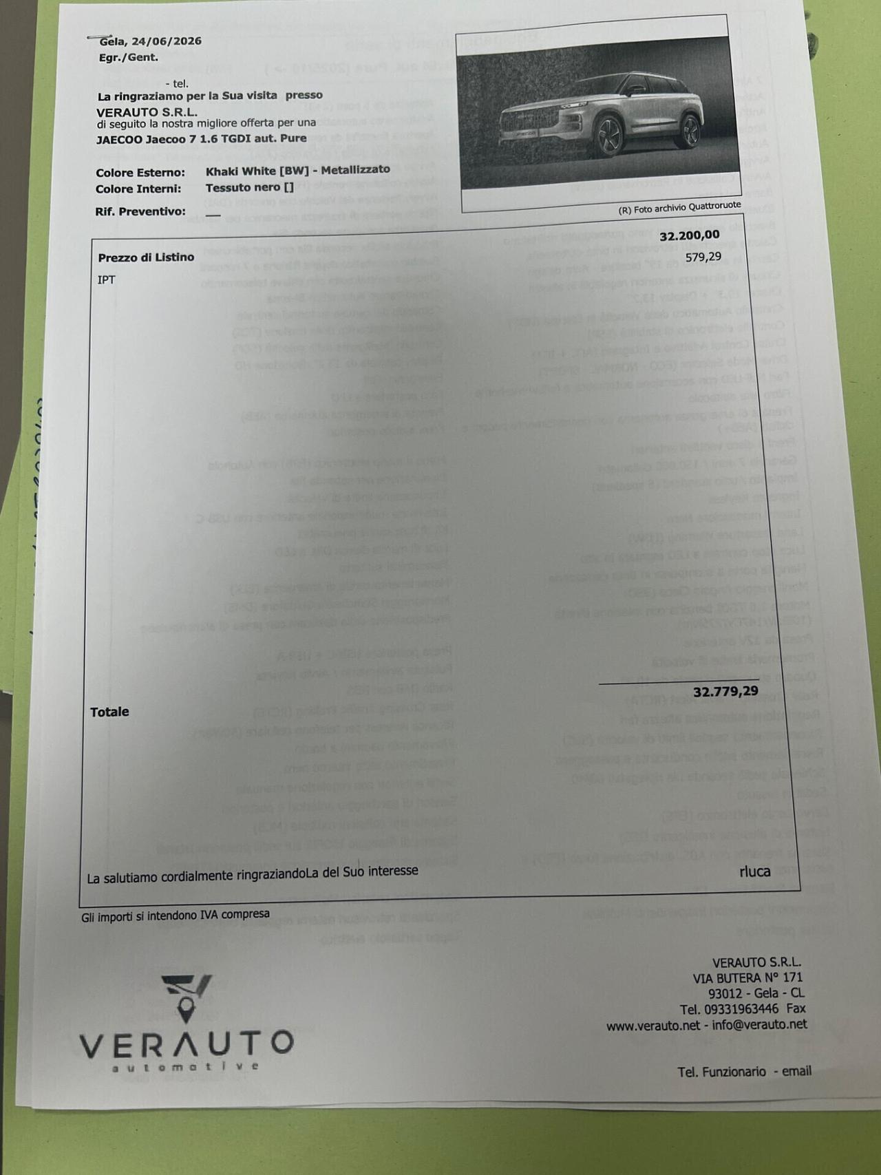 Jaecoo 7 1.6 TGDI aut. Pure - €5.800 di sconto OFFERTA VALIDA SOLO CON ROTTAMAZIONE