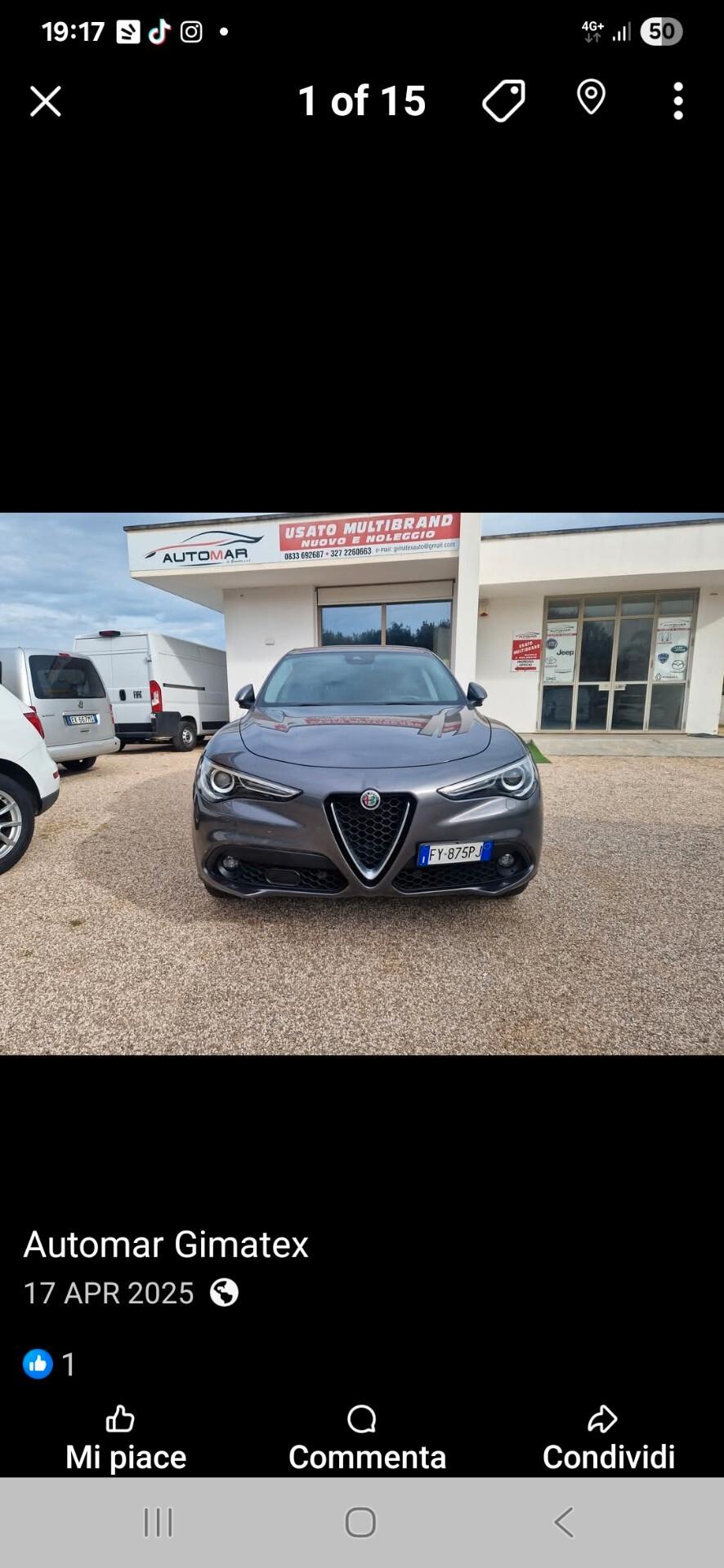 Alfa Romeo Stelvio 2.2 Turbodiesel 210 CV AT8 Q4 Veloce