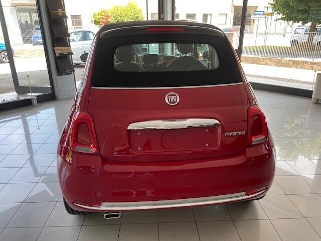 Fiat 500 C 1.0 Hybrid 70 CV KM0 -2024 (Guidabile da Neopatentati!!