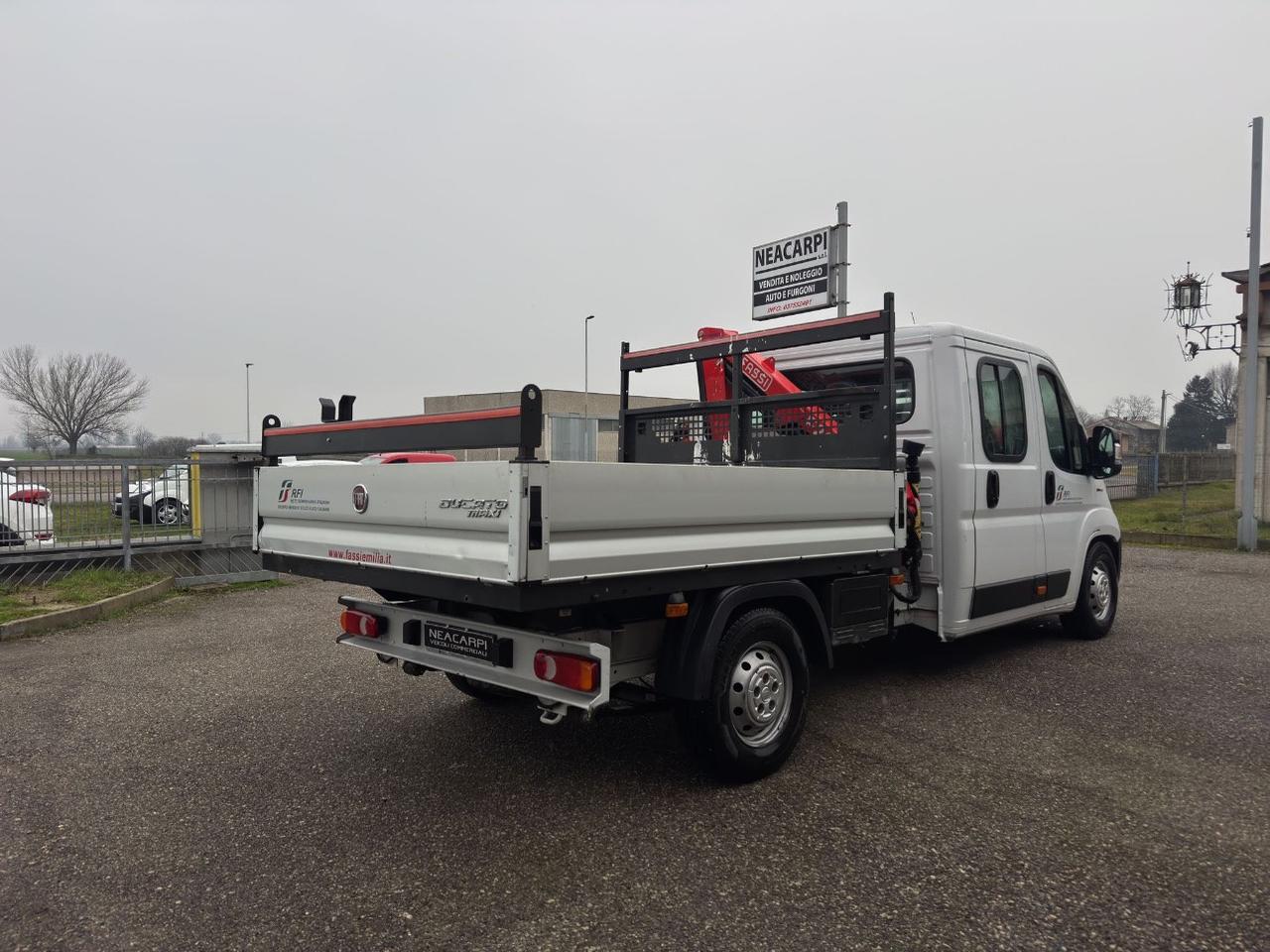Fiat Ducato MAXI 2.3 MJT 130CV CASSONE GRU FASSI DOPPIA CABINA