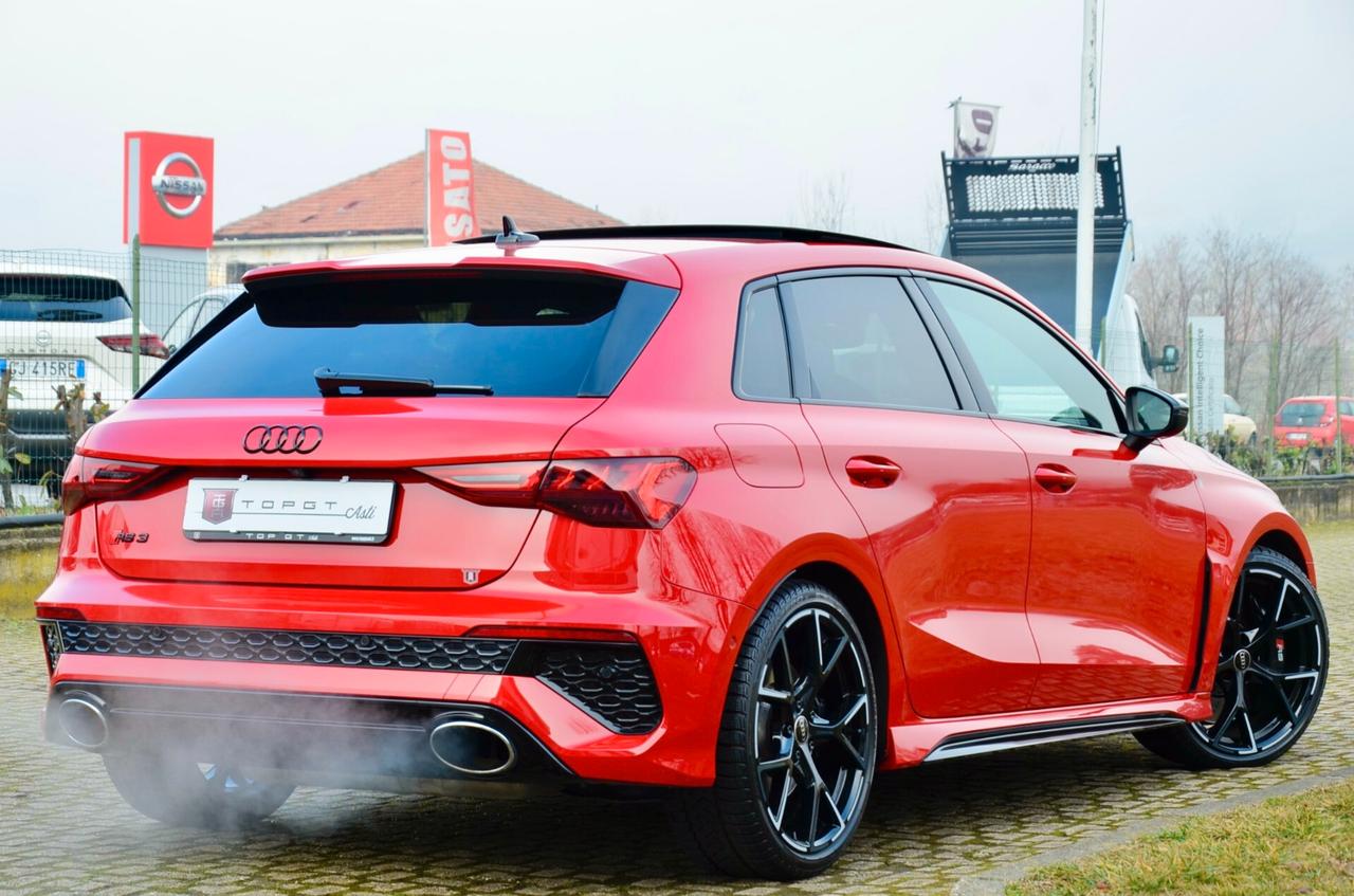 AUDI RS3 SPB 2.5 TFSI QUATTRO 400cv S-TRONIC, SERVICE AUDI, EVENTURI, SCARICO, TETTO, DYNAMIC PACK, HI-FI BANG&OLUFSEN, MATRIX, PERMUTE