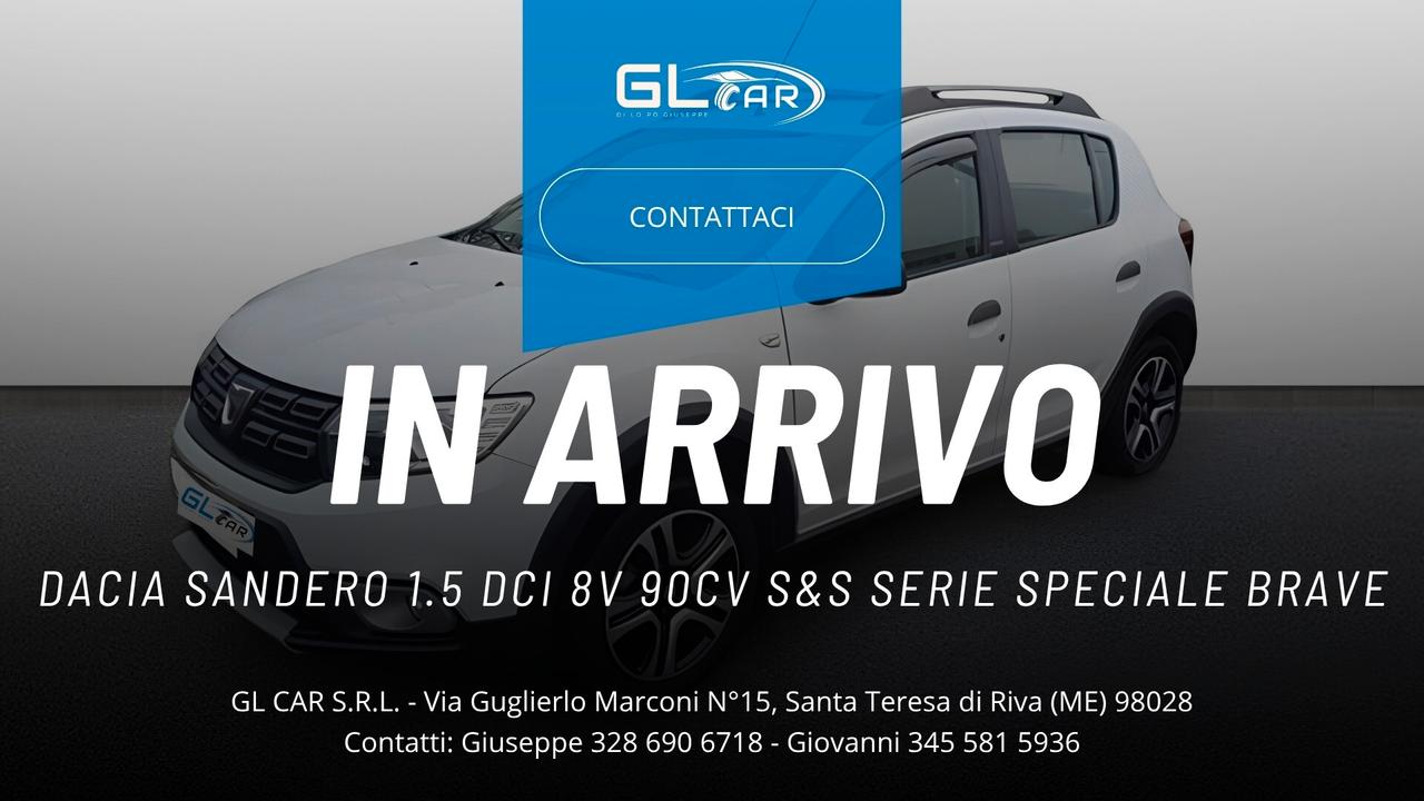 Dacia Sandero 1.5 dCi 8V 90CV S&S Serie Speciale Brave