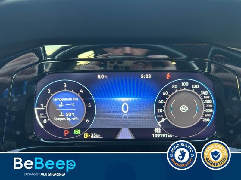 Volkswagen Golf 2.0 TDI LIFE 115CV DSG