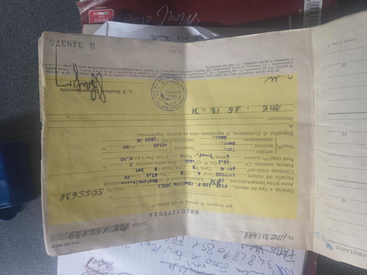 Fiat 500 l DA RESTAURARE