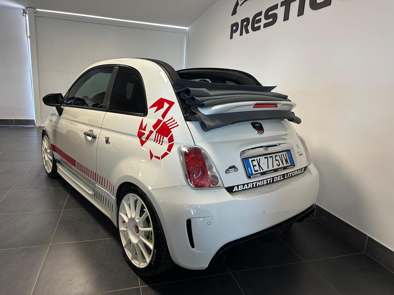 ABARTH CABRIO OVER 300CV MTA PELLE ROSSA PRONTA CONSEGNA