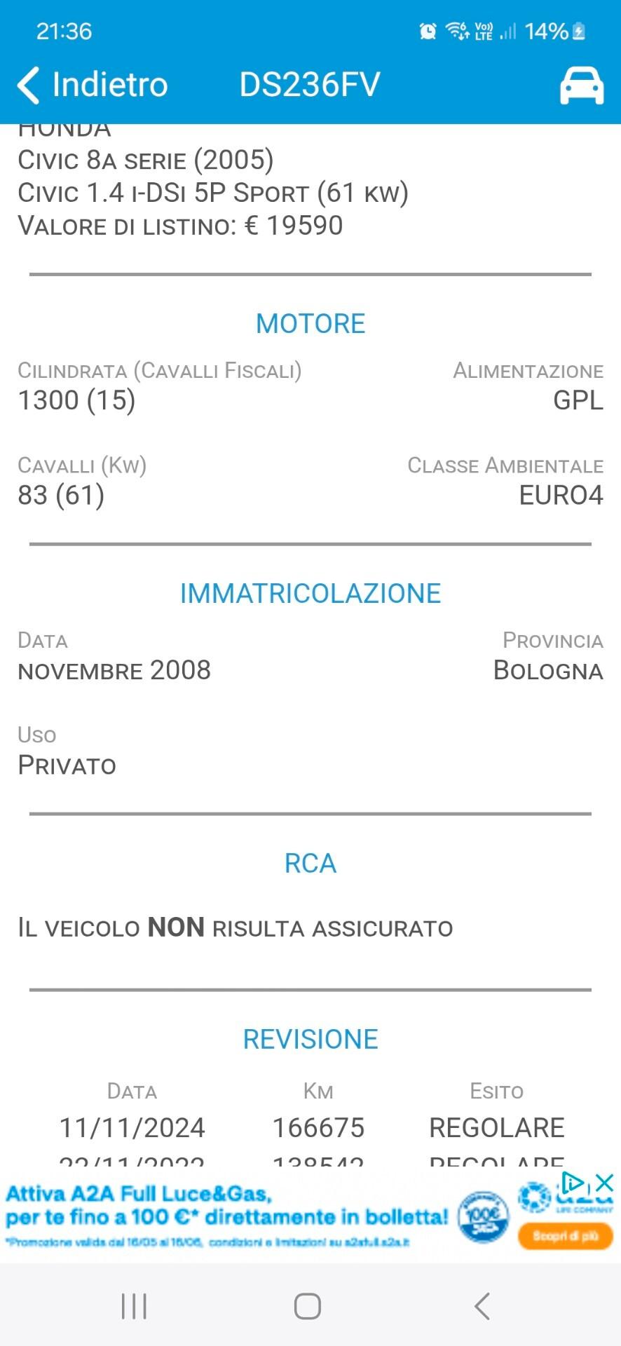 Honda Civic 1.4 i-DSi 5p. Comfort LE