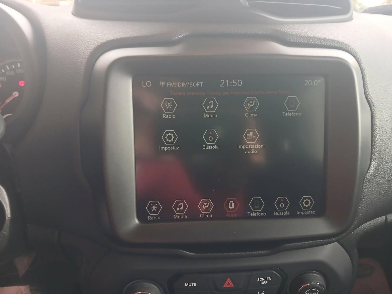 Jeep Renegade 1.6 Mjt 130 CV Limited km 54400 radar monitor GARANZIA PREZZO REALE