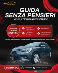 Renault Clio TCe 90 CV 5 porte Business GPL PREZZO CON FINANZIAMENTO