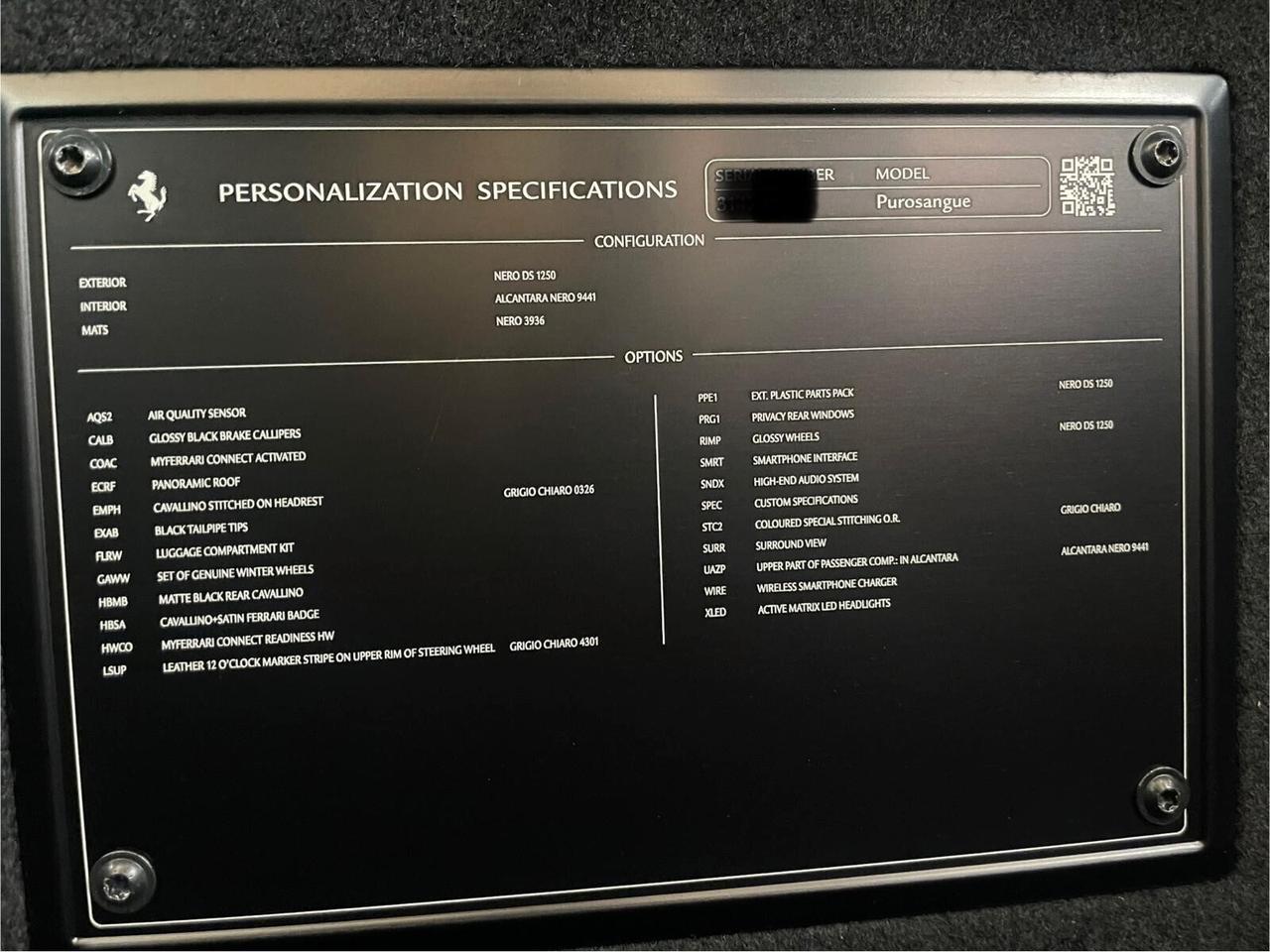 Ferrari Purosangue V12 DCT 4WD*Pano*Black