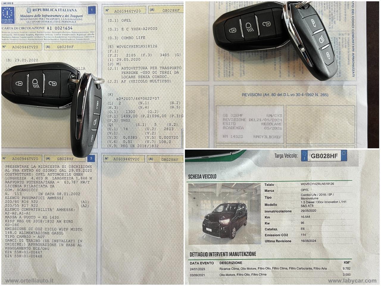 Combo Cargo 1.5 D 130S&S AT8 COME NUOVO