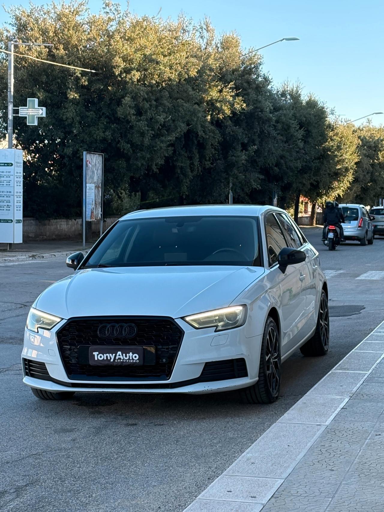 Audi A3 Sportback 30 1.6 tdi Sport 116cv s-tronic NAVI,FULL LED,ANDROID AUTO,SENS.PARCHEGGIO,BLUETOOTH,BLOCK