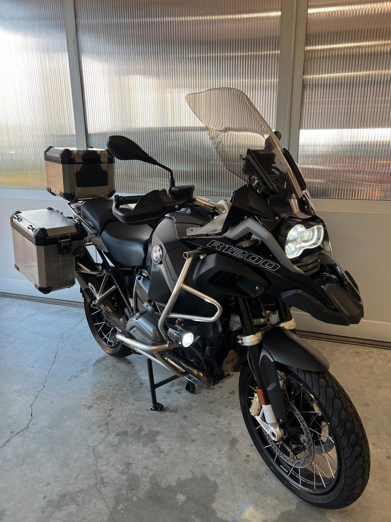 Bmw R 1200 GS Adventure Tris Valigie, Akrapovic, Cupolino Fumè, Raddle