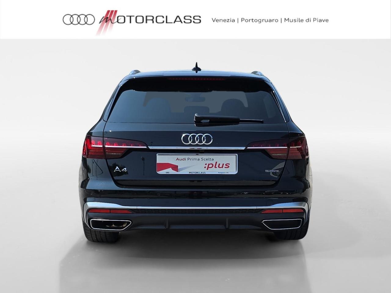 Audi A4 avant 40 2.0 tdi mhev 204cv s line edition quattro s tronic