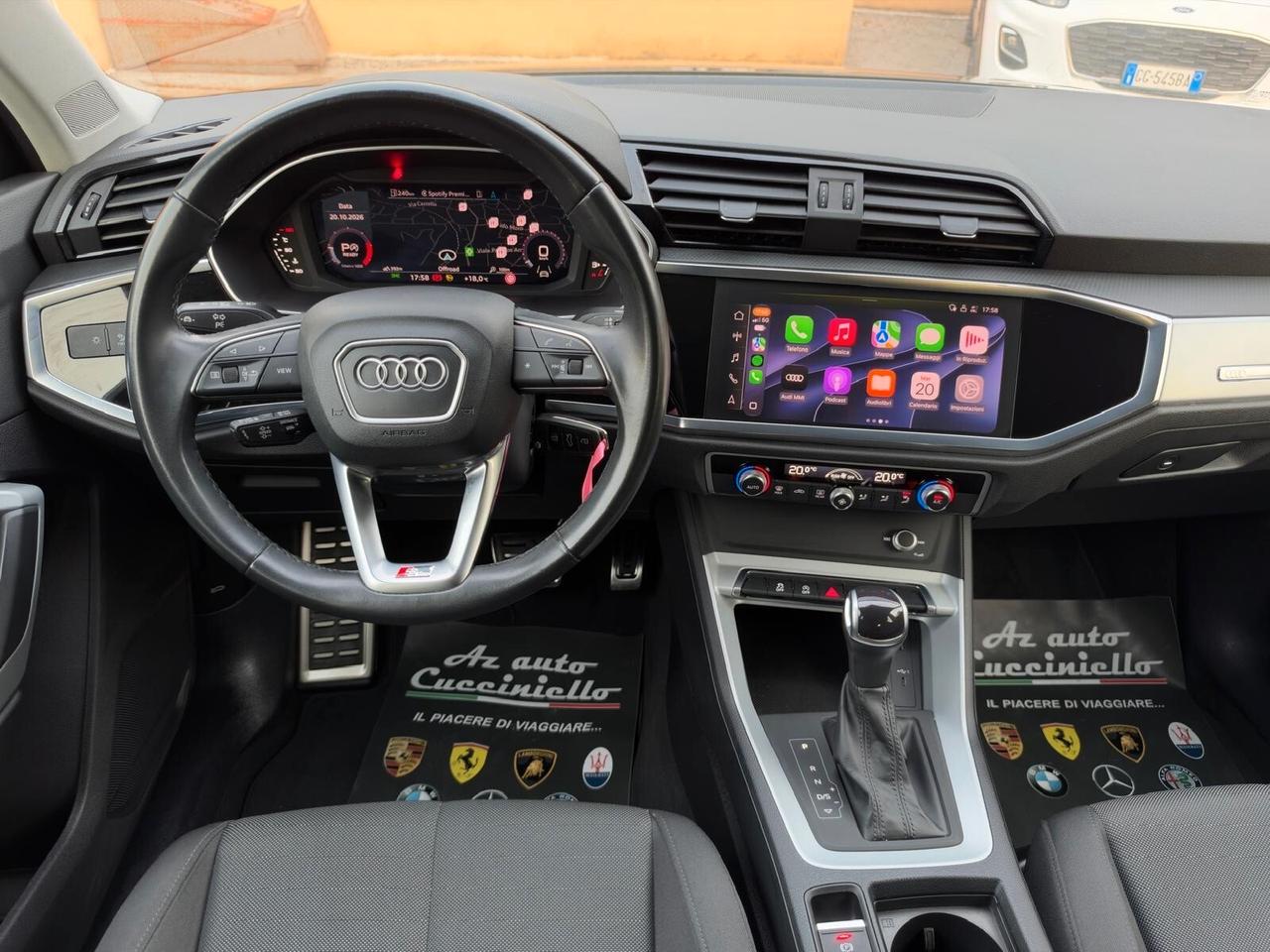 Audi Q3 35 TDI 150 CV S tronic IDENTITY BLACK - S-LINE FULL- MATRIX - MY 22