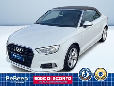 Audi A3 CABRIO 2.0 TDI SPORT 150CV S-TRONIC 7M