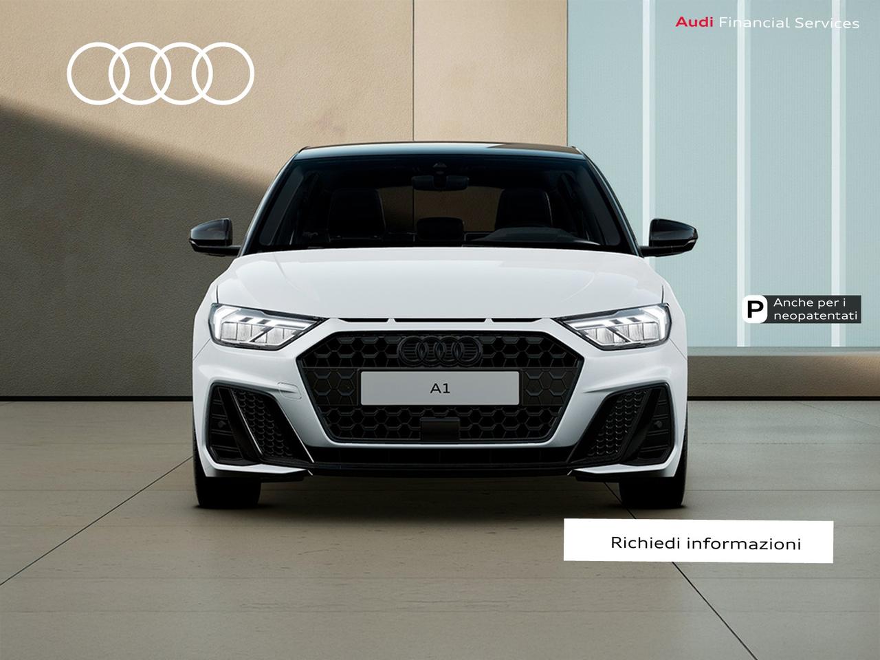 Audi A1 sportback 30 1.0 tfsi identity black 116cv s-tronic