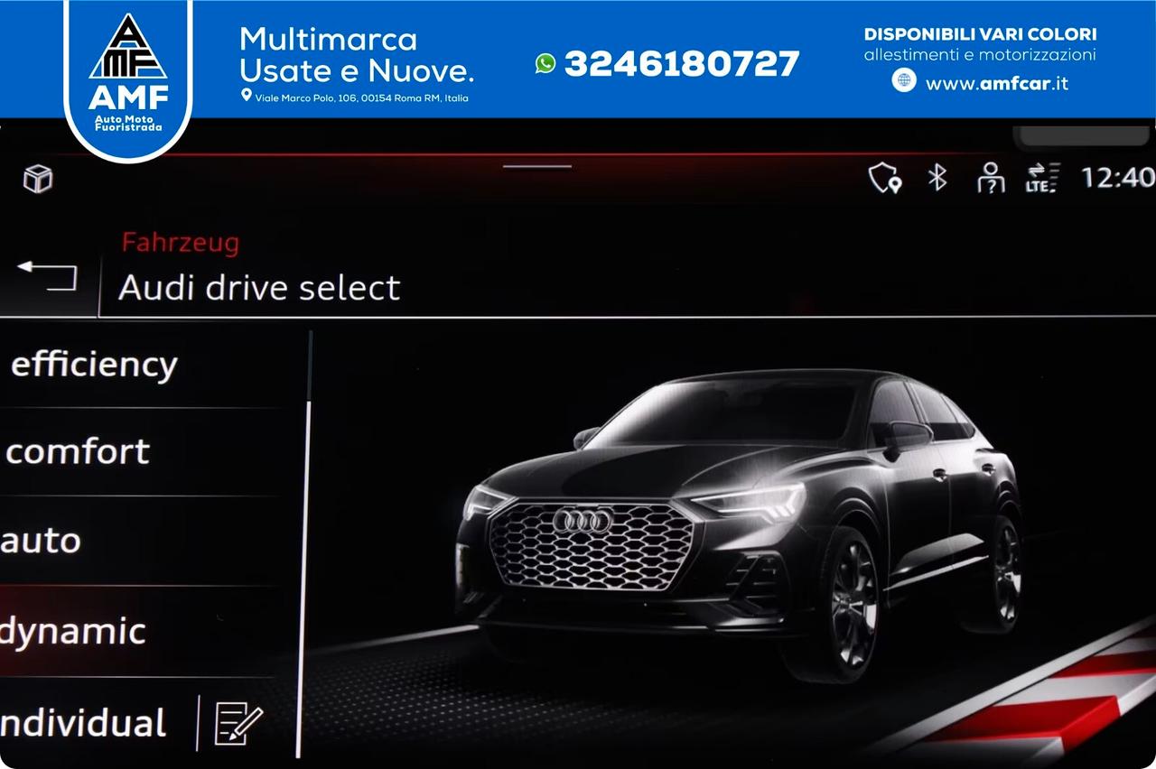 Audi Q3 Sportback 35 TDI S LINE luci ambiente